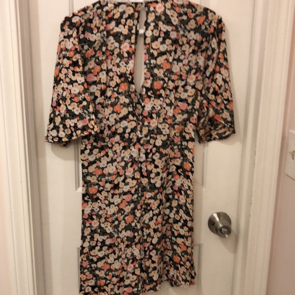 Billabong Black Floral Kimono Dress - Picture 6 of 7